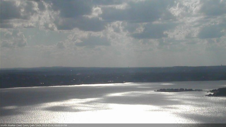 Lake Travis webcam, July 2, 2019 5:05 PM CT