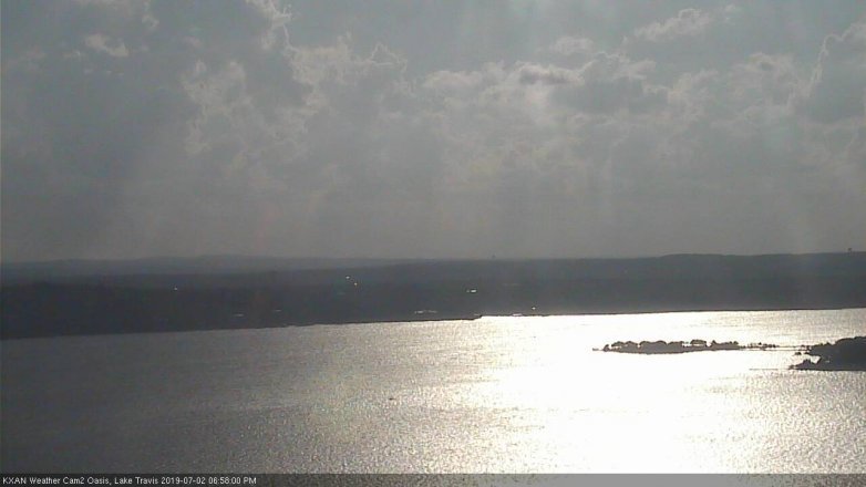 Lake Travis webcam, July 2, 2019 6:00 PM CT