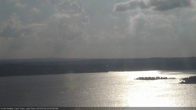 Lake Travis webcam, July 2, 2019 6:10 PM CT