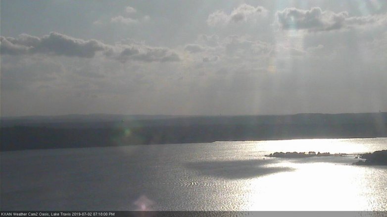 Lake Travis webcam, July 2, 2019 6:20 PM CT