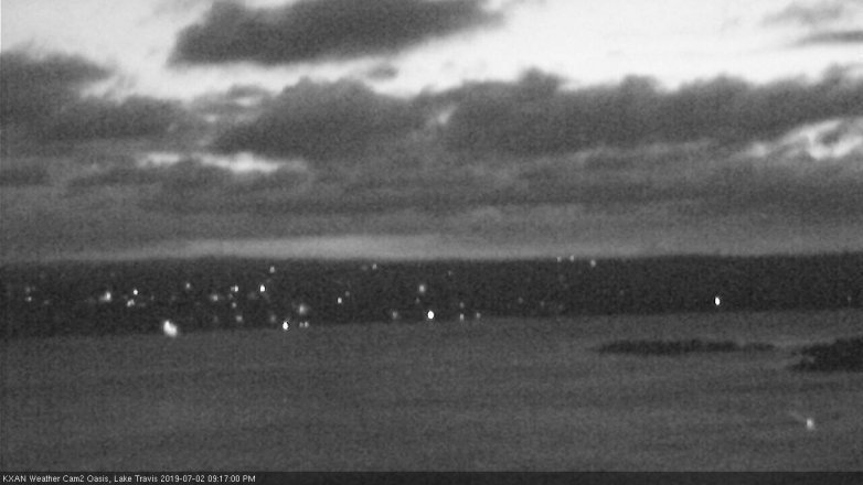 Lake Travis webcam, July 2, 2019 8:20 PM CT