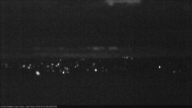 Lake Travis webcam, July 2, 2019 8:30 PM CT