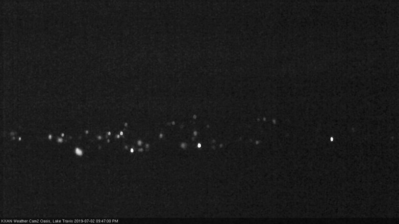 Lake Travis webcam, July 2, 2019 8:50 PM CT