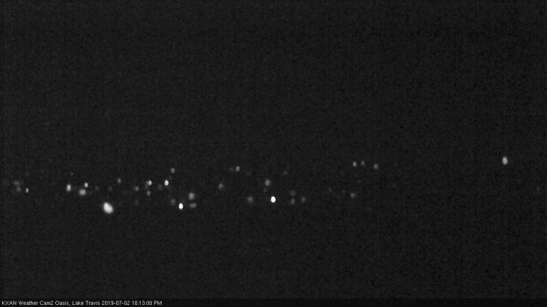 Lake Travis webcam, July 2, 2019 9:15 PM CT
