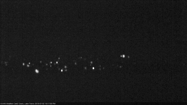 Lake Travis webcam, July 2, 2019 9:20 PM CT