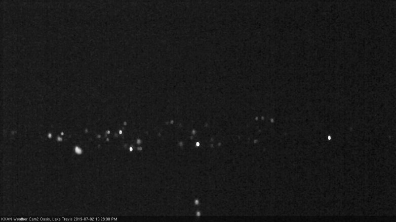 Lake Travis webcam, July 2, 2019 9:30 PM CT