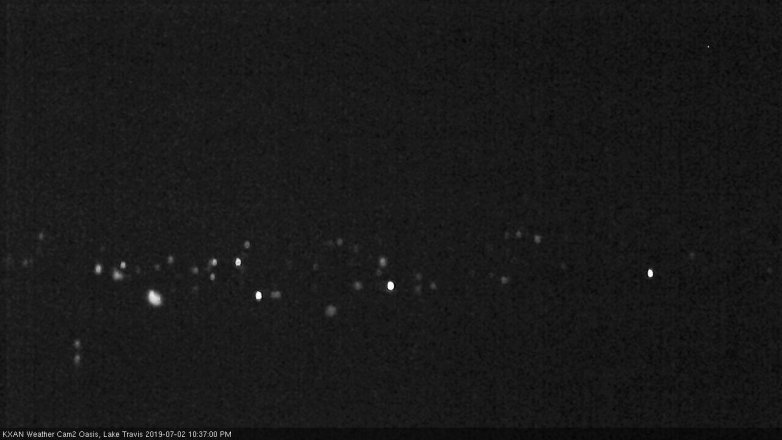 Lake Travis webcam, July 2, 2019 9:40 PM CT