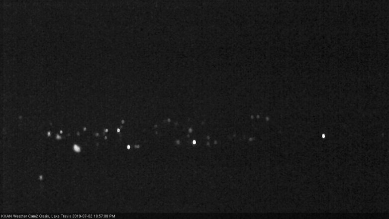 Lake Travis webcam, July 2, 2019 10:00 PM CT