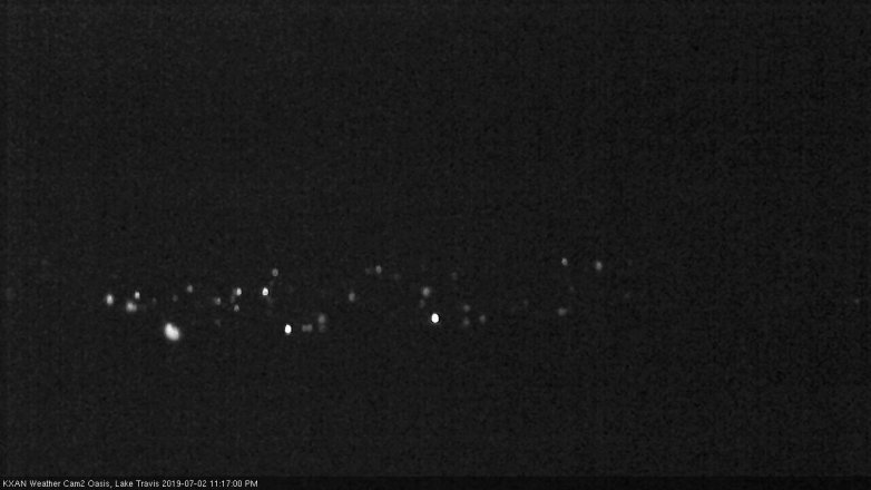 Lake Travis webcam, July 2, 2019 10:20 PM CT