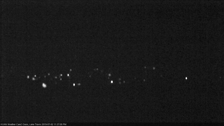 Lake Travis webcam, July 2, 2019 10:40 PM CT