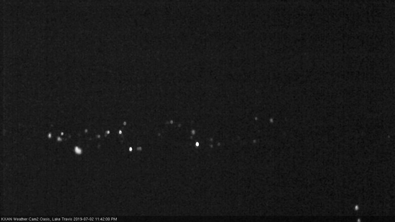 Lake Travis webcam, July 2, 2019 10:45 PM CT