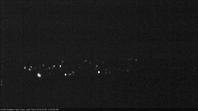 Lake Travis webcam, July 2, 2019 10:55 PM CT