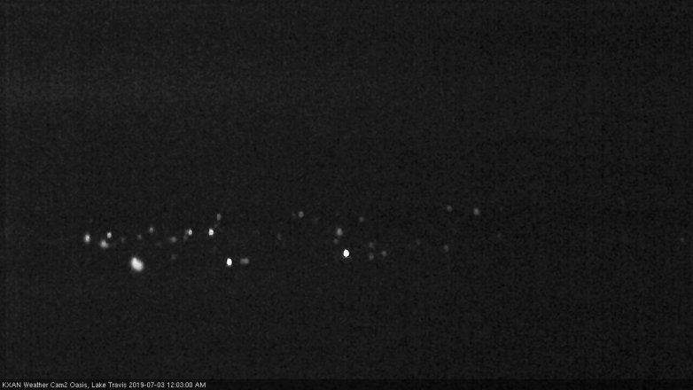 Lake Travis webcam, July 2, 2019 11:05 PM CT