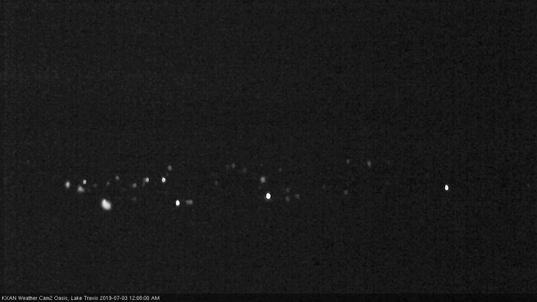 Lake Travis webcam, July 2, 2019 11:10 PM CT