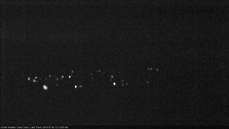 Lake Travis webcam, July 2, 2019 11:15 PM CT