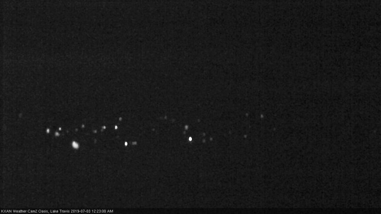 Lake Travis webcam, July 2, 2019 11:25 PM CT
