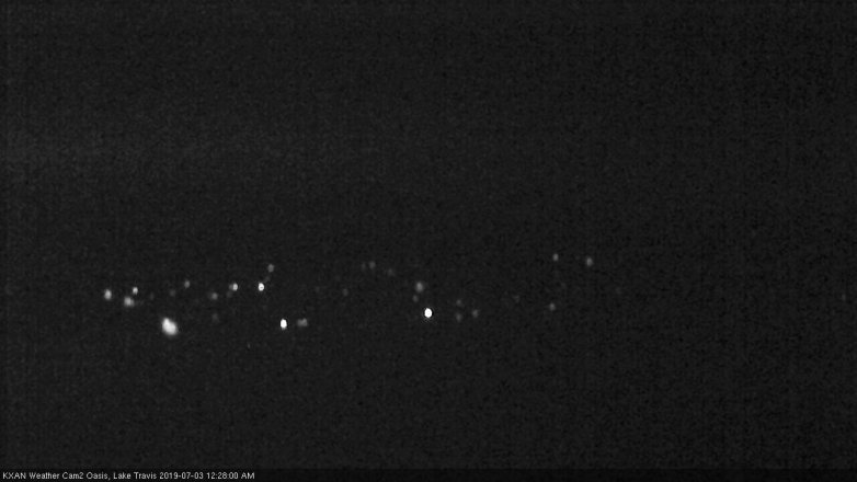Lake Travis webcam, July 2, 2019 11:30 PM CT