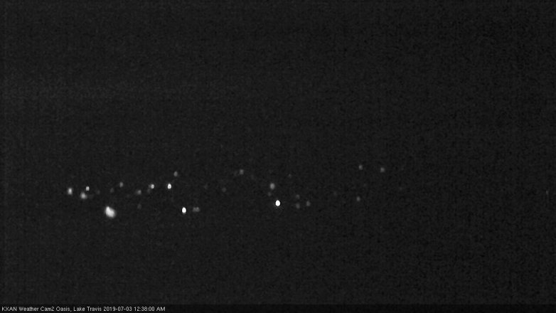 Lake Travis webcam, July 2, 2019 11:40 PM CT