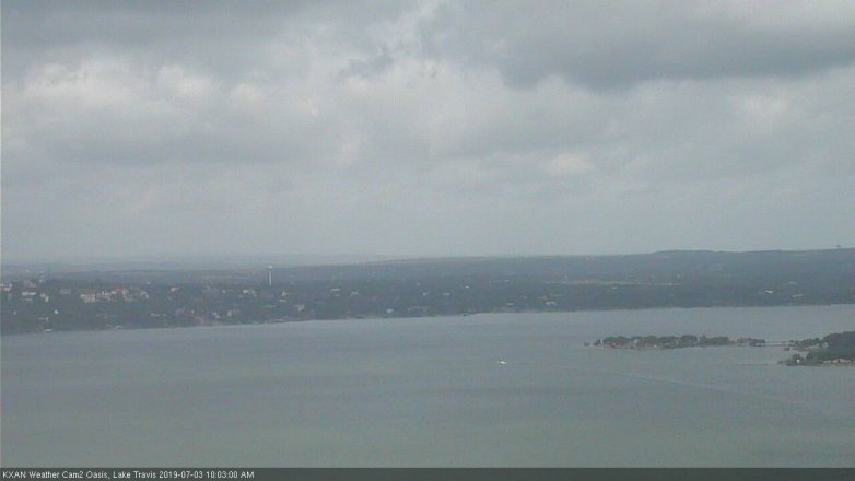 Lake Travis webcam, July 3, 2019 9:05 AM CT