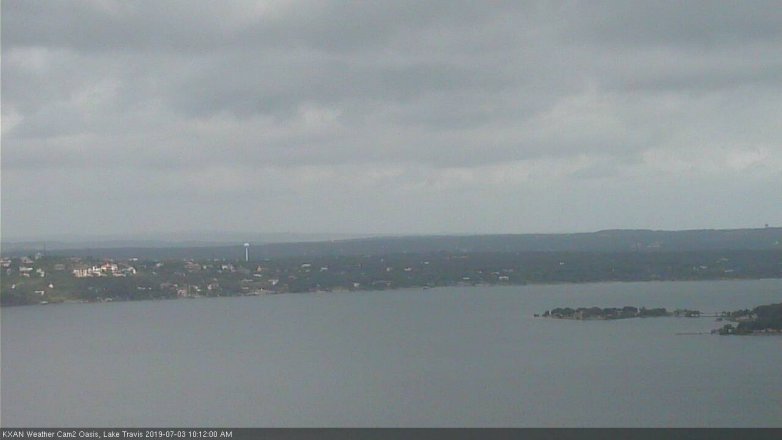 Lake Travis webcam, July 3, 2019 9:15 AM CT