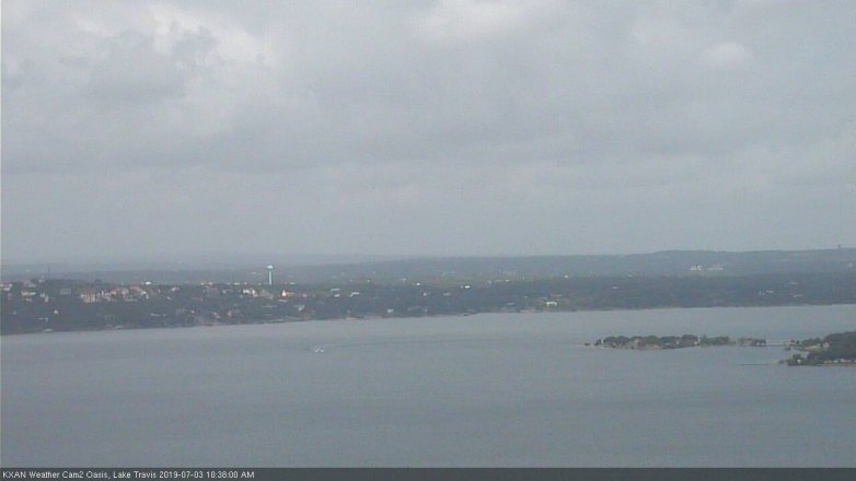 Lake Travis webcam, July 3, 2019 9:40 AM CT