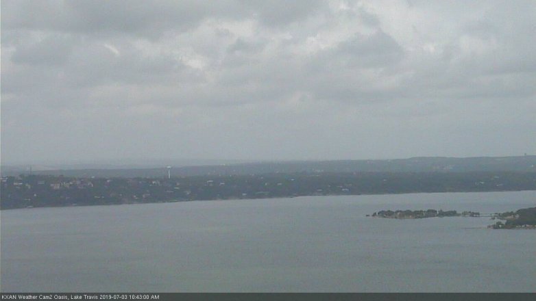 Lake Travis webcam, July 3, 2019 9:45 AM CT