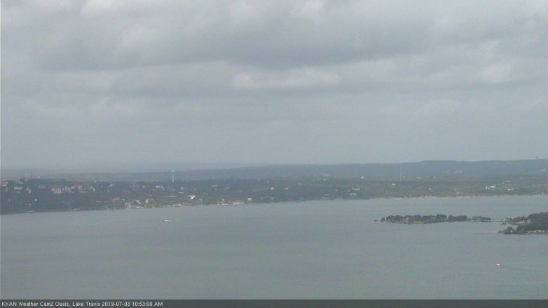 Lake Travis webcam, July 3, 2019 9:55 AM CT