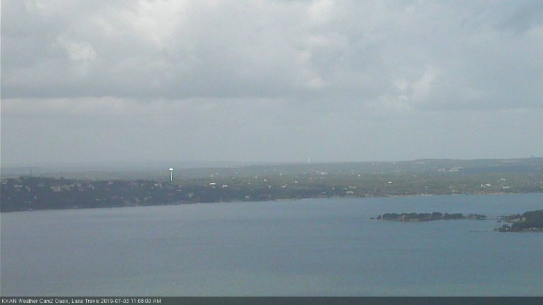 Lake Travis webcam, July 3, 2019 10:10 AM CT