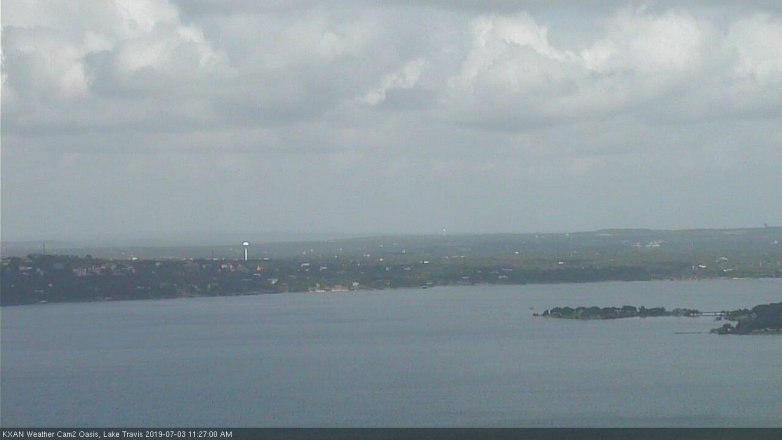 Lake Travis webcam, July 3, 2019 10:30 AM CT