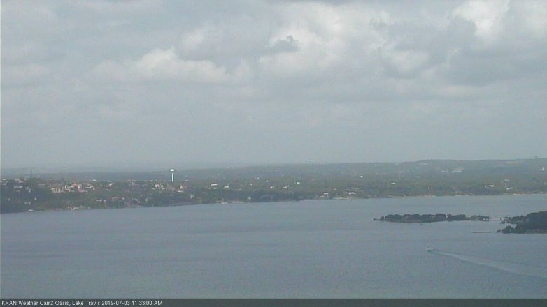 Lake Travis webcam, July 3, 2019 10:35 AM CT