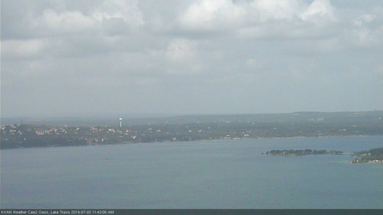 Lake Travis webcam, July 3, 2019 10:45 AM CT
