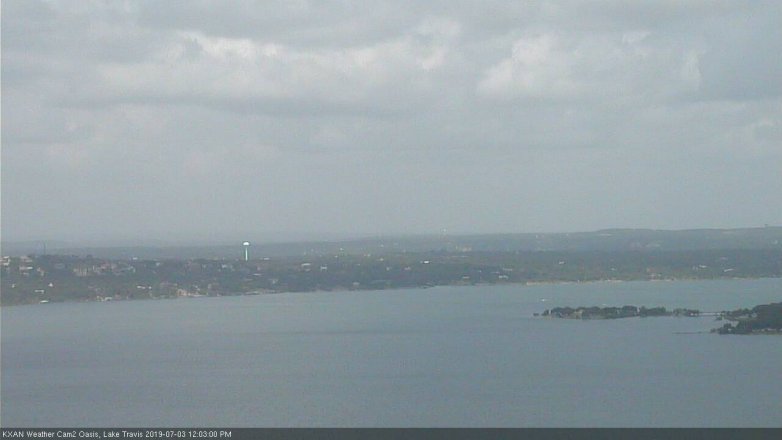 Lake Travis webcam, July 3, 2019 11:05 AM CT
