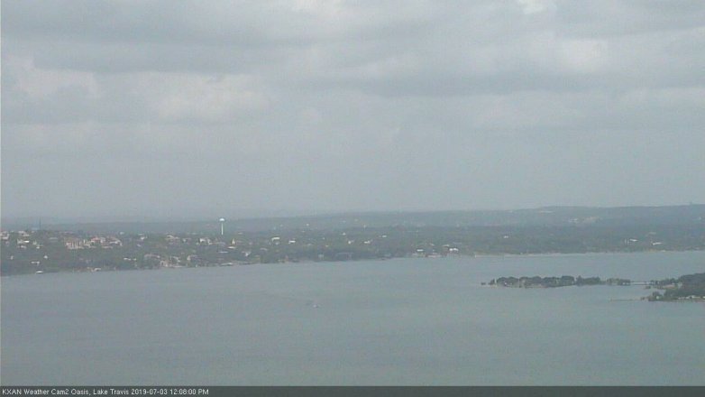 Lake Travis webcam, July 3, 2019 11:10 AM CT
