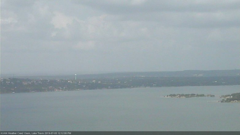 Lake Travis webcam, July 3, 2019 11:15 AM CT
