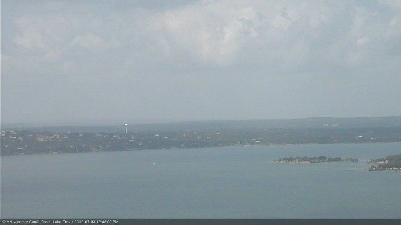 Lake Travis webcam, July 3, 2019 11:50 AM CT