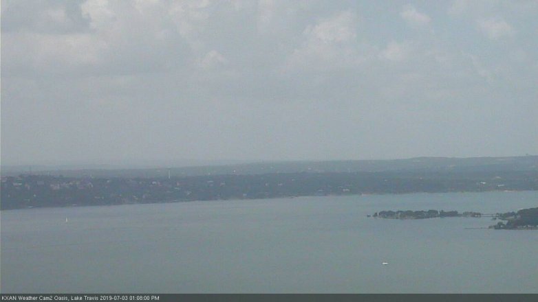 Lake Travis webcam, July 3, 2019 12:10 PM CT