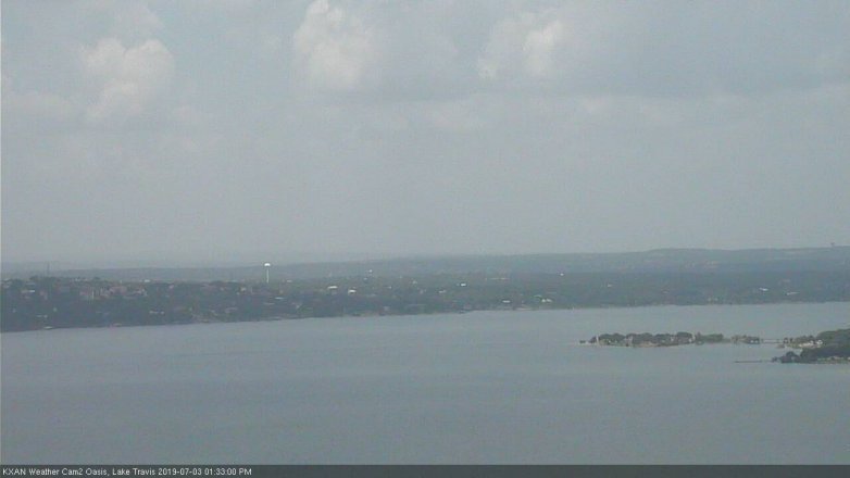 Lake Travis webcam, July 3, 2019 12:35 PM CT