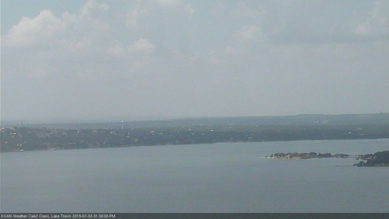 Lake Travis webcam, July 3, 2019 12:40 PM CT