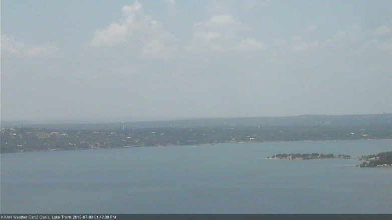 Lake Travis webcam, July 3, 2019 12:45 PM CT
