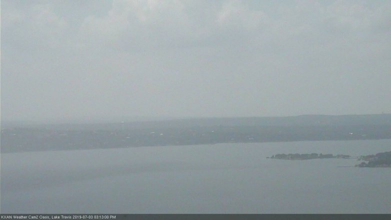 Lake Travis webcam, July 3, 2019 2:15 PM CT