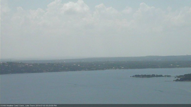 Lake Travis webcam, July 3, 2019 2:30 PM CT