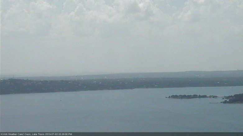 Lake Travis webcam, July 3, 2019 2:40 PM CT