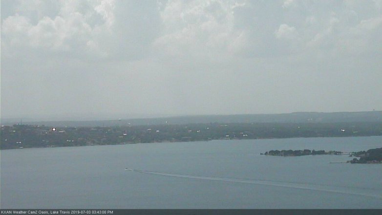 Lake Travis webcam, July 3, 2019 2:45 PM CT