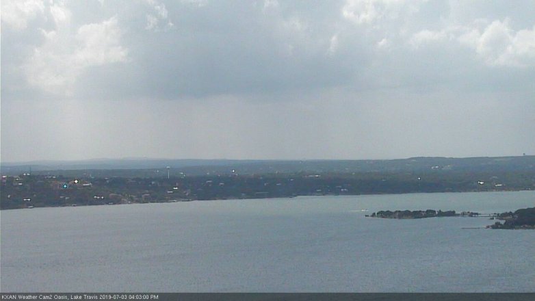 Lake Travis webcam, July 3, 2019 3:05 PM CT