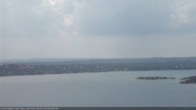 Lake Travis webcam, July 3, 2019 3:10 PM CT
