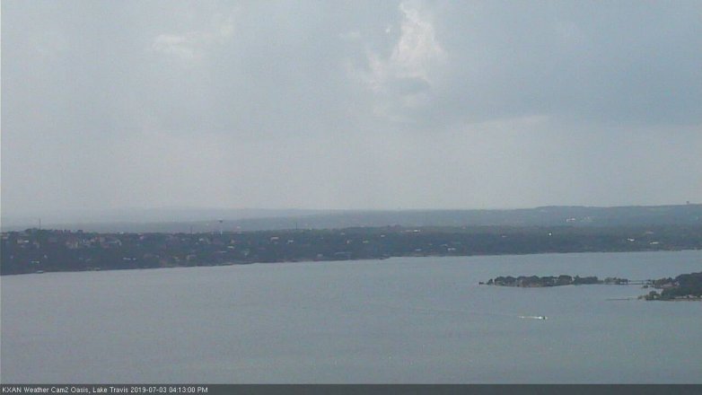 Lake Travis webcam, July 3, 2019 3:15 PM CT