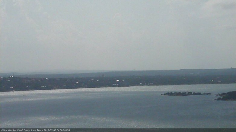 Lake Travis webcam, July 3, 2019 3:40 PM CT