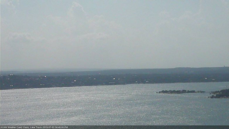 Lake Travis webcam, July 3, 2019 3:50 PM CT