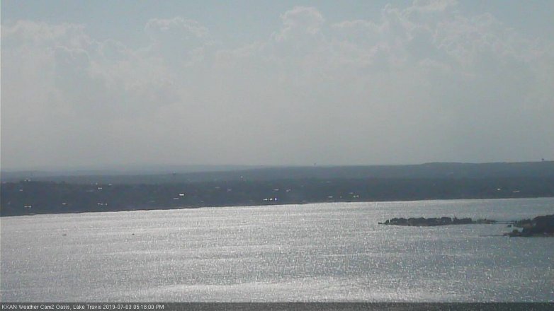 Lake Travis webcam, July 3, 2019 4:20 PM CT