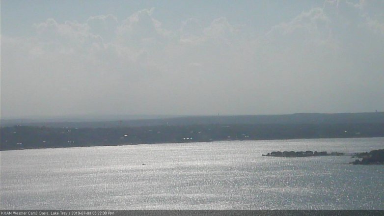 Lake Travis webcam, July 3, 2019 4:25 PM CT